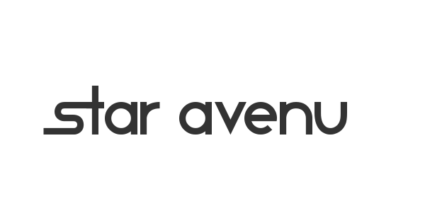 Star Avenue font thumb